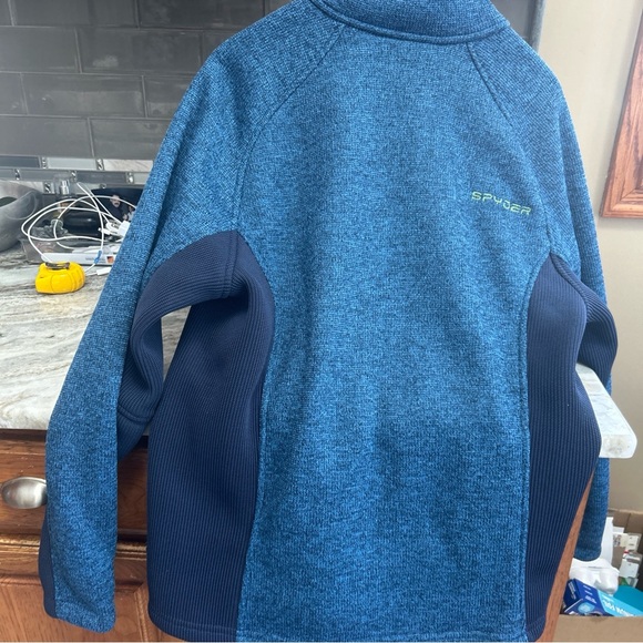Spyder Outbound Jacket Men full zip Fleece Lined Heavy winter  ski sweater L - Picture 3 of 7